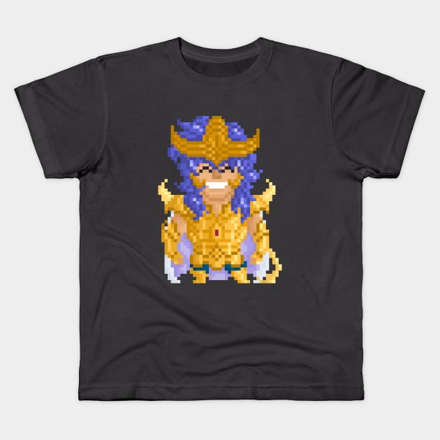 Retro Pixel Saint Seiya, Scorpio Kids T-Shirt by YayPixel